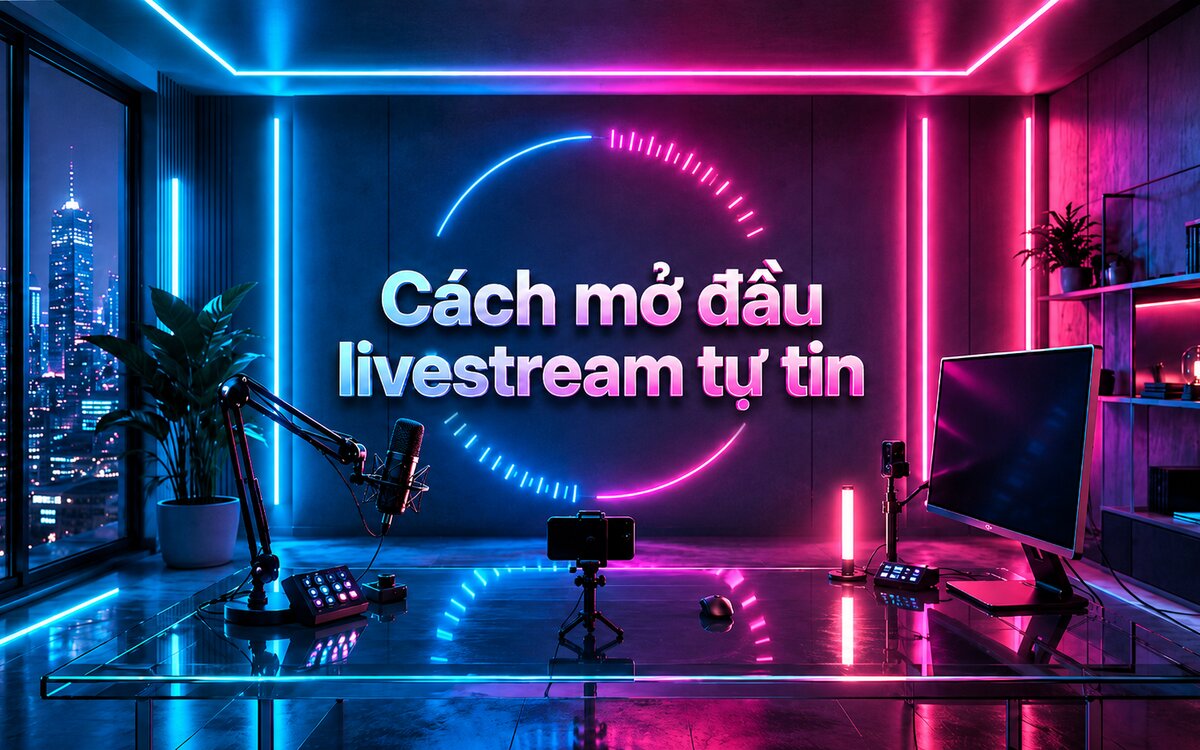 Cách mở đầu livestream tự tin, không bị \